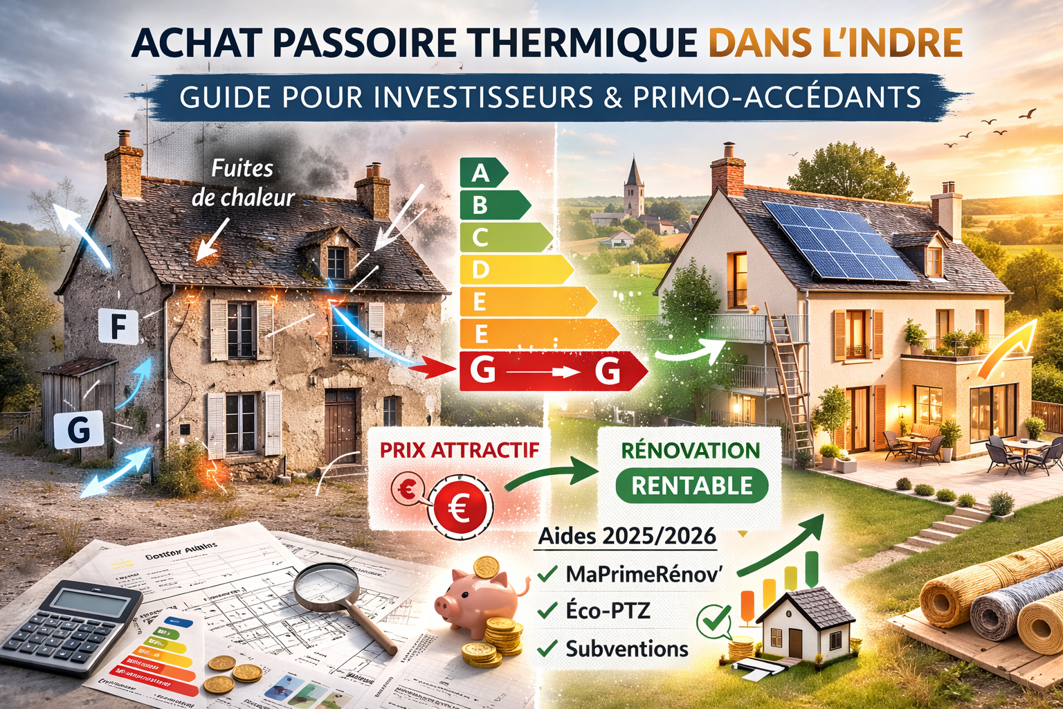Achat Passoire Thermique Indre : Guide Investisseur